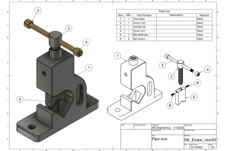 draft technical drawings for any cad models