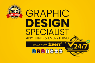 be your graphic designer on a project, weekly or monthly basis