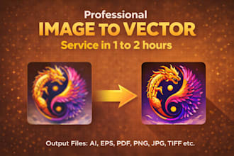 replicate the logo and convert the image to vector asap