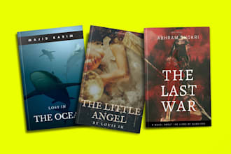 design professional book cover, novel cover, KDP cover