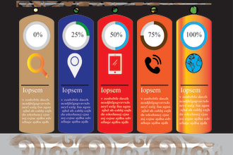 build flowcharts, piecharts, business infographic, diagram in illustrator