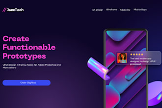 design your app prototype in figma or adobe xd