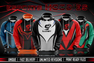 design an esports jersey hoodie and jacket