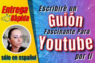 write an amazing youtube script for you in spanish