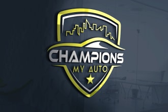 design professional business logo with 3d mock up