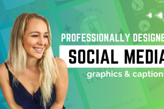 create amazing social media graphics and captions