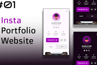create personal portfolio website or business website