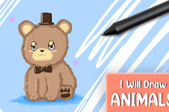 draw animals in a chibi style