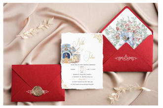 design your semi custom wedding invitation