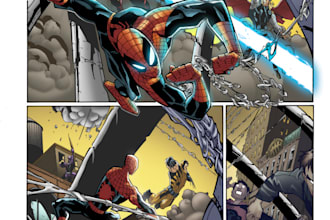 color your comic page or character