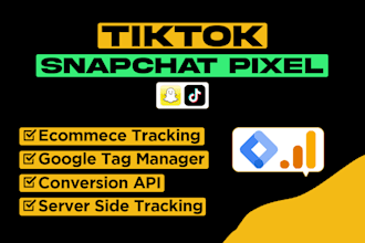 tiktok snapchat pixel setup server side tracking shopify