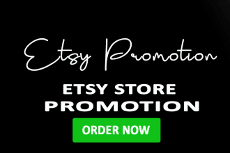 do etsy store promotion to increase etsy traffic