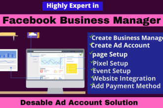 create a fresh business manager and ad account for advertising