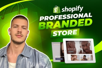 set up and design a branded dropshipping shopify store