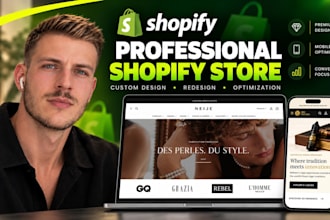 set up and design a branded shopify store, shopify website development