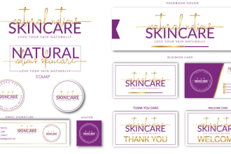do beauty, fashion eyelash signature logo with branding kit