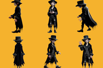 design consistent character illustrations across scenes