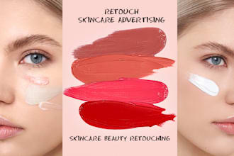 retouch beauty skincare campaign