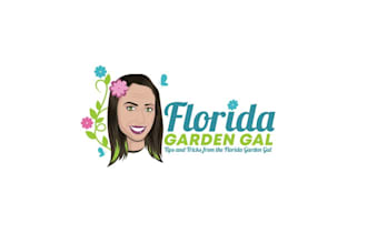 design florida garden gal fun logo