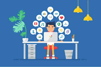 be your social media marketing manager and ads creator