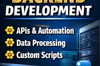 develop backend features and python scripts