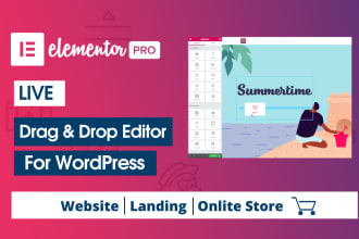 design, develop a modern wordpress website, online store as elementor pro expert