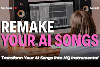 recreate or remake your ai songs into high quality sounds