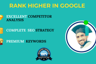 do excellent competitor analysis with complete SEO strategy