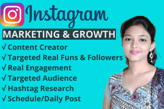 be your instagram marketing manager for fast organic growth