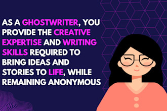 ghostwrite romance or erotica scenes, books or ebooks