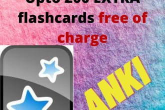 make 100 anki flashcards for 5 USD
