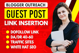 provide guest posts, niche edits contextual dofollow seo backlinks service