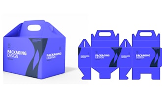 design product packaging with dimensions