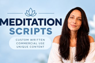 create guided meditation, hypnosis, and affirmation scripts