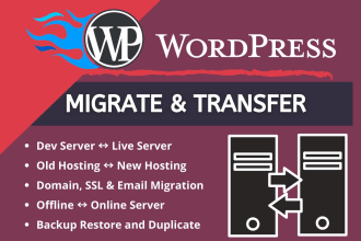 do website, domain migration, transfer, backup, restore