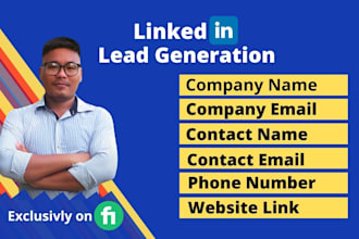 do linkedin lead generation and web research