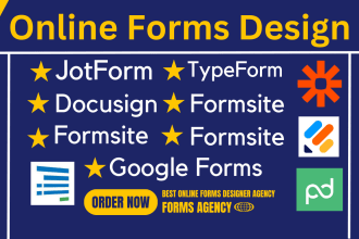 create jotform, typeform, google form, cognito form, surveys, formstack docusign