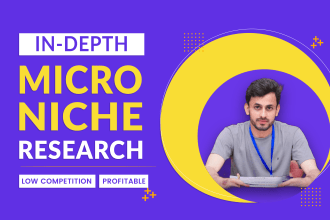 research and find less competitive micro niche