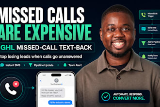 set up gohighlevel missed call recovery system automation