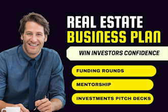 write a real estate business plan or proposal for startups