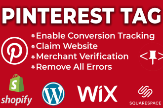 install pinterest tag with custom event conversion tracking
