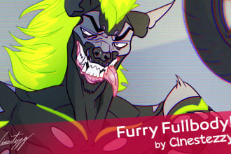 draw a furry fullbody for you