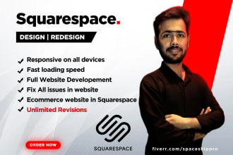 revamp,redesign, and design professional squarespace website