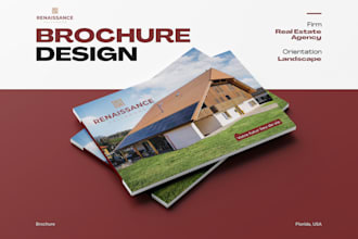 create or redesign a commercial real estate offering memorandum, brochure, flyer