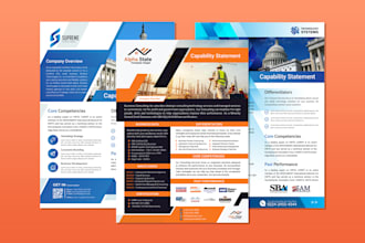 design a professional capability statement for your business within 12 hours