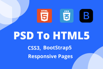 develop responsive websites using html5 css3 and bootstrap5