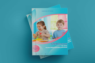 design modern book cover, book design,  CV and kindle design in adobe indesign