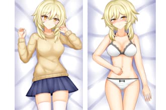 draw high quality anime style dakimakura in sfw or nsfw