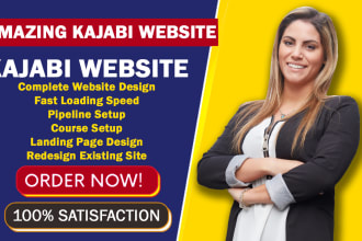 create your kajabi website and do anything for you in kajabi