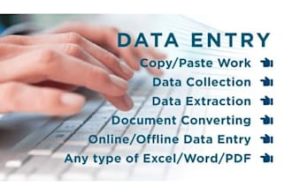 retype, data entry,ms excel, word,PDF,ppt slides,handwriting